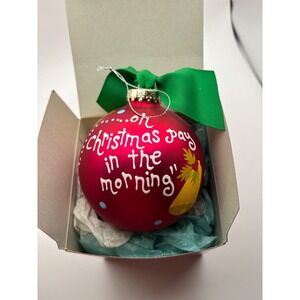 Coton Colors "Carol-Bells" Hand-Painted Glass Christmas Ornament w/ Box Retired